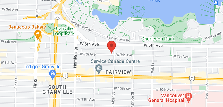 map of 1205 W 7TH AVENUE